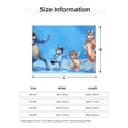 thumbnail image 5 of Rozeui Bluey for Flannel Blanket, Soft Fuzzy Plush King Blanket for Winter, Thick and Warm All-Season Bed Throw-50"x40", 5 of 6