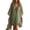 Green, variant on Women Summer Deep V-Neck Chiffon Mini Dress Sleeve Beach Casual Mini Dress V Neck Lace Trim Flutter Short Sleeve