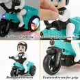 thumbnail image 6 of YiJuHui 1pcs Stunt Tricycle Motorcycle Toy with LED Lights & Music, 360° Rotating Wheelie Action, All-Terrain Electric Ride On for Outdoor Play, 6 of 7