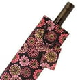 thumbnail image 3 of C.W. Collections Handcrafted Artisan Wine Bottle Gift Bag (3 Pack), Dot Flowers, 3 of 3