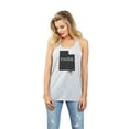 thumbnail image 2 of Thread Tank Home Roots State Utah UT Women's Sleeveless Flowy Racerback Tank Top Sport Grey Medium, 2 of 5
