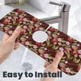 thumbnail image 6 of Sikiie Leaf And Fruit Splash Guard for Sink Faucet-1 PC Super Absorbent Fast Drying Mat Sink Gadgets-Splash Guard for Kitchen, Sink Mat, 6 of 7