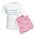 thumbnail image 6 of CafePress - I'm Getting Married (Blue) Women's Light Pajamas - Women's Short Sleeve Print T-Shirt and Pants Light Cotton Pajama Set, 6 of 7