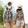 thumbnail image 6 of Lsque Retro Hydrangeas Pattern Canvas Daypack, Durable Backpack, High-quality Versatile Backpack,Vintage Compact Backpack-Medium, 6 of 6