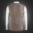 thumbnail image 6 of ZCFZJW Men's Sweater Vest V Neck Pullover Sweater Sleeveless Knit Casual Big and Tall Solid Color Basic Slim Fit Vest Khaki XL, 6 of 7
