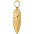 thumbnail image 3 of 14K Yellow Gold Polished Basket Weave Pattern 3-D Heart Pendant Made In Indonesia k5148, 3 of 6