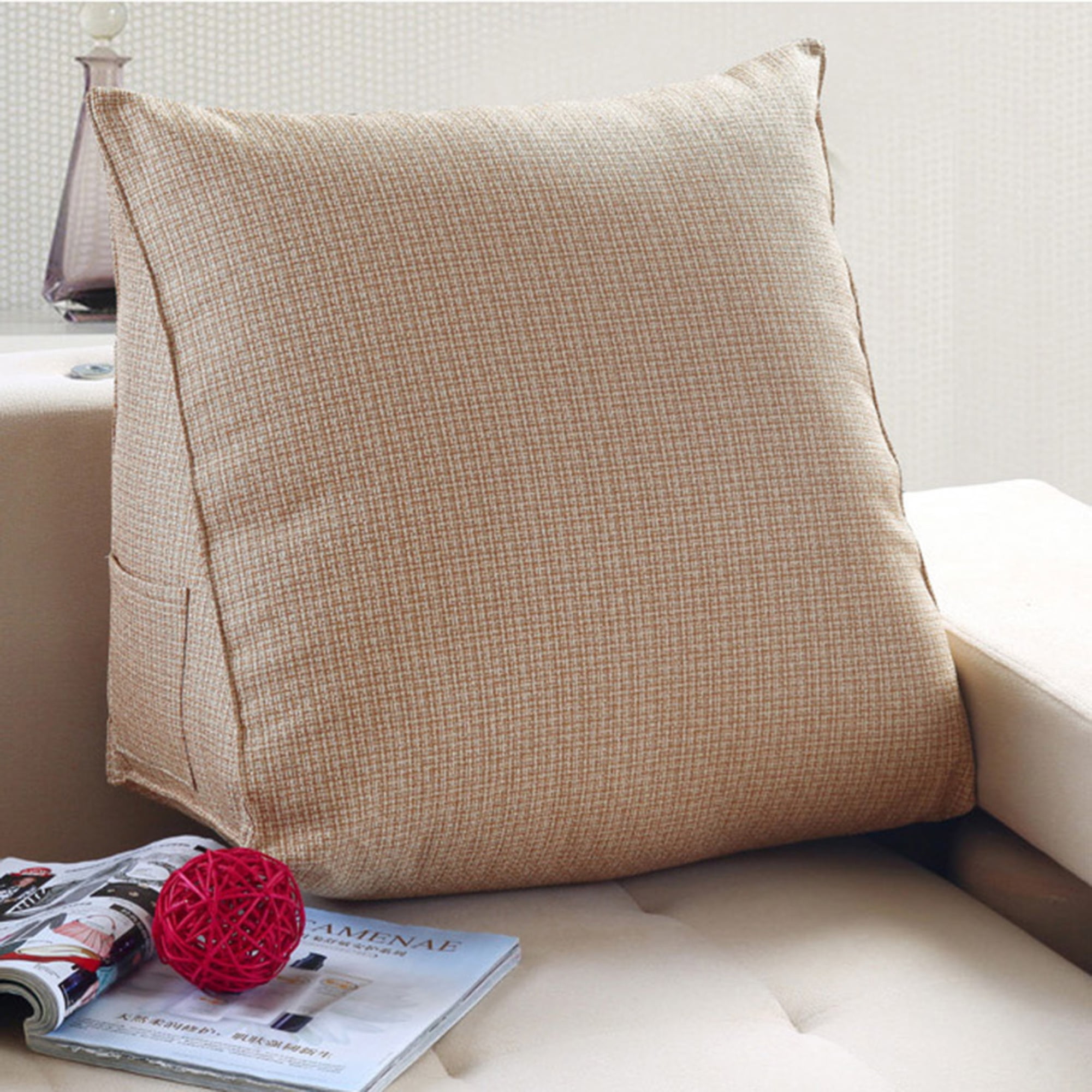 Sofa Daybed Large Filled Triangular Wedge Cushion Bed Backrest