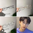 thumbnail image 2 of Lunettes Rectangulaires en Résine pour Hommes et Femmes, Design Étroit Confortable, Haute Qualité, 2 of 8