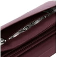 thumbnail image 6 of Karla Hanson Women's RFID Leather Trifold Wallet - Burgundy, 6 of 7