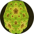thumbnail image 1 of Ahgly Company Machine Washable Indoor Round Transitional Pistachio Green Area Rugs, 4' Round, 1 of 7