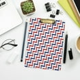 thumbnail image 7 of FMSHPON Chevron Pattern Clipboard Hardboard Wood Nursing Clip Board and Pull for Standard A4 Letter 13x9 inches, 7 of 7