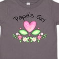 thumbnail image 4 of Inktastic Papa's Girl Heart Flowers Girls Toddler T-Shirt, 4 of 5