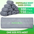 thumbnail image 2 of Protectores de Zapatos Desechables Zhanmai Paquete de 300 Antideslizantes Gris, 2 of 7