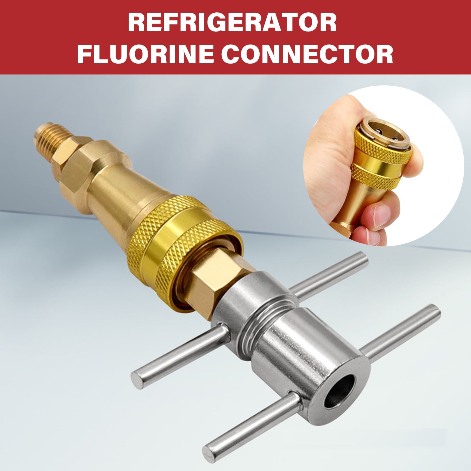 Hukai Service Quick Connectors Refrigerator Charging Quick Connects Coupler Fridge Maintenance