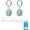 Blue+green, variant on Cruise Essentials 2025 Bundle | Princess Medallion Holder Accessories + 6 Luggage Tags with Gradient & Steel Loops for Cruise Ship (Blue+Green)