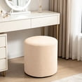 thumbnail image 6 of EDHITNR All Size Stretch Round Stool Cover Soft Fabric Waterproof Ottoman Slipcover Washable Protector for Vanity Bedroom Living Room, 6 of 6