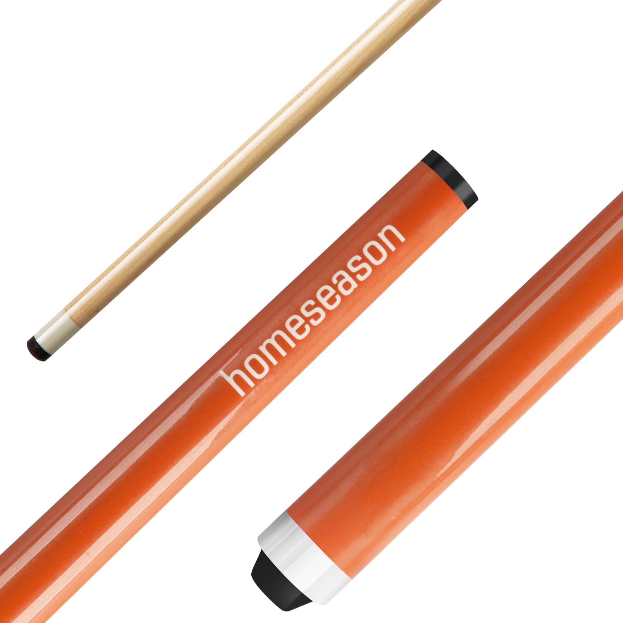 Pool Cues 58 inch Pool Cue Stick with 13mm Fiber Leather tip 4-Colors for Beginner, Commercial and Home Entertainment