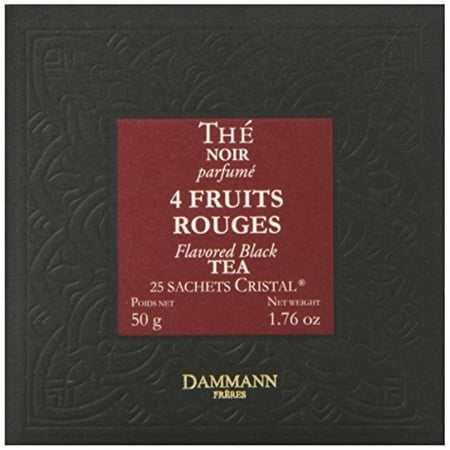 DAMMANN FRERES Quatre Fruits Rouges Tea Sachets, 25