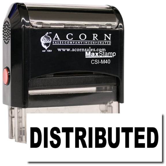 Large Self-Inking Distributed Stamp with Mint Green Ink