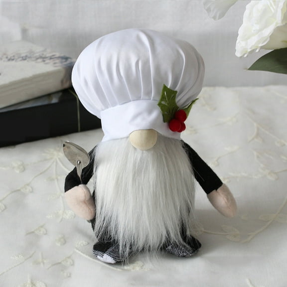 Isvgxsz Chef Gnomes Plush, Fall Winter Kitchen Decorations Handmade Plush Tomte Ornament, Mr and Mrs Dolls for Farmhouse Christmas Figurine Home Table Decor Holiday