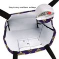thumbnail image 6 of FORMRS Womens Canvas Tote Bag with Zipper Inner Pocket Shoulder Handbag, Purple Flowers Pattern, 6 of 7