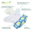 thumbnail image 3 of Wegreeco Washable Reusable Baby Cloth Pocket Diapers 6 Pack + 6 Bamboo Inserts (with 1 Wet Bag,Tie-dye), 3 of 6