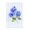 Blue Hydrangeas Striped Background, variant on Stupell Industries Blue Hydrangeas over Stripes Canvas Wall Art, design by Corinne Haig