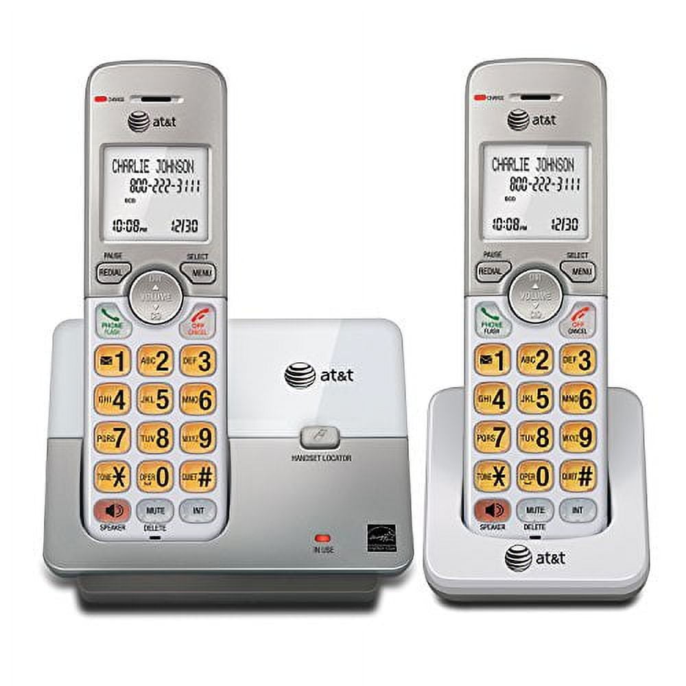 AT&amp;T 2 Cordless Handsets with Ooma Telo Free Home Phone Service