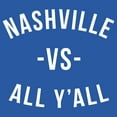 thumbnail image 4 of Nashville Vs All Y'all Mens T-Shirt - Small - Royal, 4 of 6