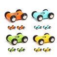 thumbnail image 1 of Rampa de madera brillante superior para coche, pista de carreras, juguete para niños pequeños, juego de coches de repuesto, paquete de 12, 1 of 5