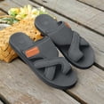 thumbnail image 5 of Orthopedic Sandals for Women - Mesh Flat Slippers Dressy Comfortable Flip Flops Wide Width Walking Summer Beach Vacation Shoes, 42, 5 of 6