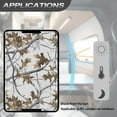 thumbnail image 5 of POLERO White Hunting Camo Leaves RV Window Shade,17.3x26 inch Foldable Blackout Camper Door Window Cover for Sun Shades UV Rays Protection, Fashion RV Accessories Universal Fit, 5 of 7