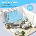 thumbnail image 5 of 6,000 BTU Window Air Conditioner Efficiently Cools Up to 250 Sq Ft, Features Remote Control, 3 Cooling & Fan Speeds, and Includes Window Install Kit for Easy Setup, 5 of 6