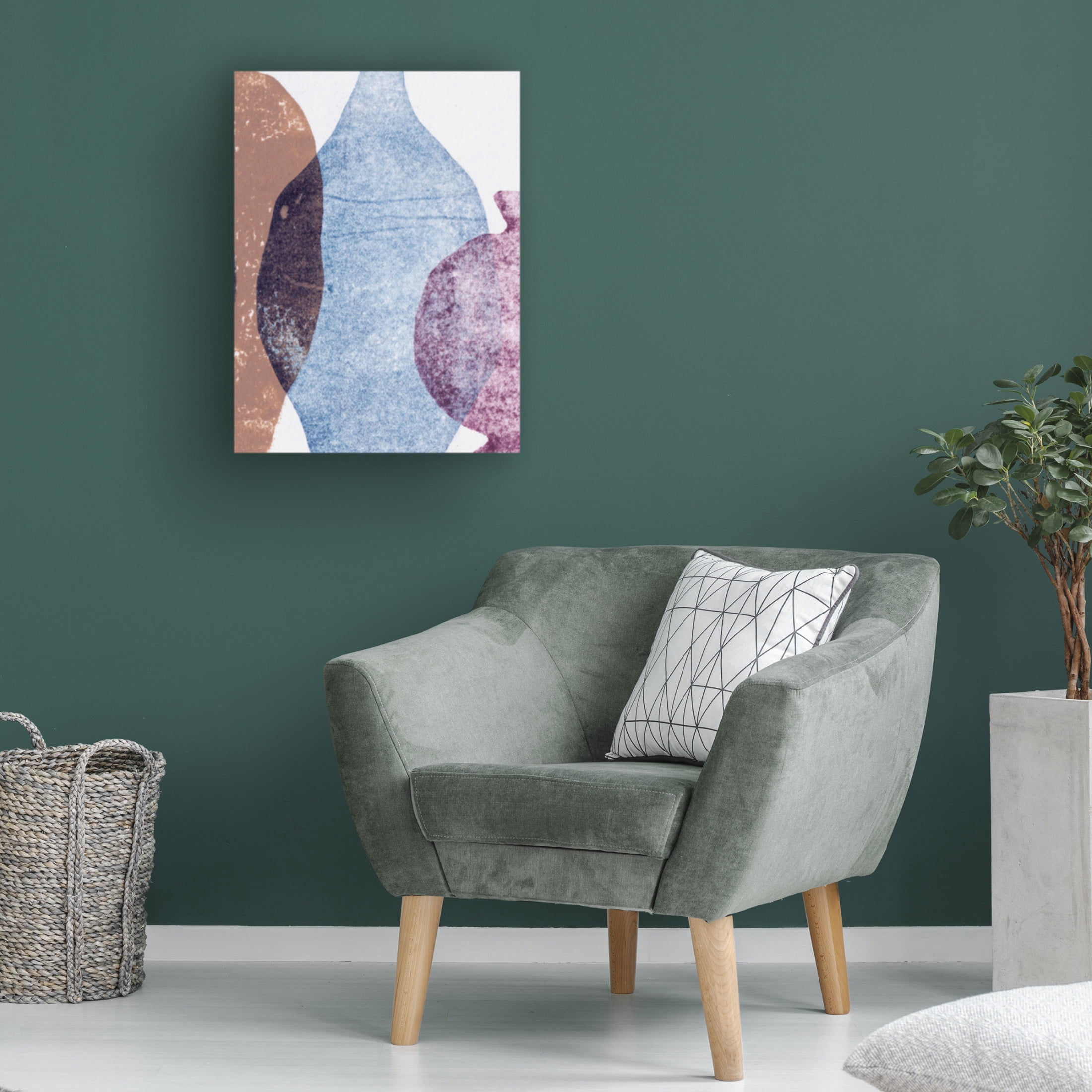 Canvas Wall Art - Pernille Folcarelli 'Vases 5 Blue' Wall Art for Living Room, Bedroom, or Office Décor by Trademark Fine Art - 24 x 32 Inches