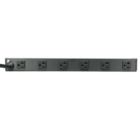Power Guard Rackmount Tripp Lite 12 Outlet Rackmount Network-Grade PDU Power Strip Front/Rear Facing 20A 15ft Cord w/ L5-20P Plug (RS-1215-20T) ()