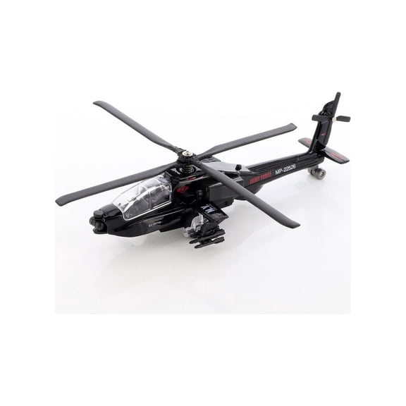 Combat Copter with Lights & Sounds, Black - ModelToyCars SL362/1DB - Diecast Toy Helicopter