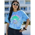 thumbnail image 2 of Love Wins Mushroom Tie Dye Cyclone Women -Image by Shutterstock, Female Small, 2 of 4
