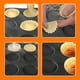 thumbnail image 3 of Moldes perforados de la panadería de la bandeja del pan de la forma redonda de la forma del pan del del silicón de 6 tazas Macarena Formas de pan de bollo de silicona, 3 of 8