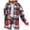 B-Red, variant on DDAPJ pyju Womens Button Down Flannel Shirts Clearance Sales, Long Sleeve Lapel Collar Plaid Shirt Jacket Lightweight Open Front Cardigan Tops Fall Casual Shackets