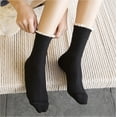 thumbnail image 6 of Women's Trim Ruffle Frilly Turn Cuff Socks - Cute Vintage Dress Crew Ankle Boot Socks 6Pairs, 6 of 9