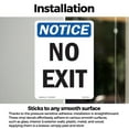 thumbnail image 3 of No Exit OSHA Notice Vinyl Decal Label 24 Inch x 18 Inch - 5 Pack, 3 of 6