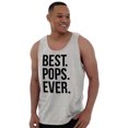 thumbnail image 4 of Best Pops Ever Dad Grandpa Far Day Mens Big & Tall Graphic Tank Top Brisco Brands 3X, 4 of 5
