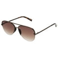 thumbnail image 3 of (2 pack) Foster Grant Women's Aviator Fashion Sunglasses, Brown, 3 of 4