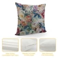thumbnail image 4 of GOSMITH Throw Pillow Covers Colorful Flowers on Cream Pillow Cover Cream Color Pillowcover Soft Double Side Print Sofa Square Throw Pillowcovers for Girls Friends Daughter Niece Women White, 4 of 5