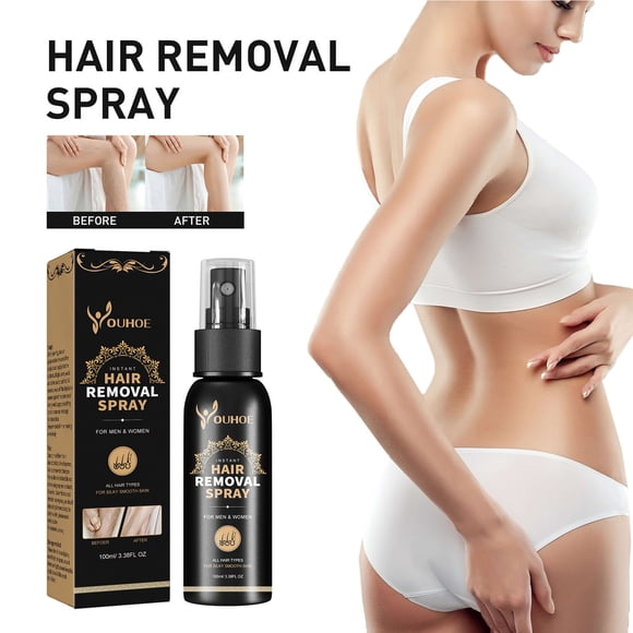 CSEONE Hair Removal Spray for Men & Women, Effective Solution for Unwanted Body & Facial Hair, Gentle Hair Remover Spray, 100ml