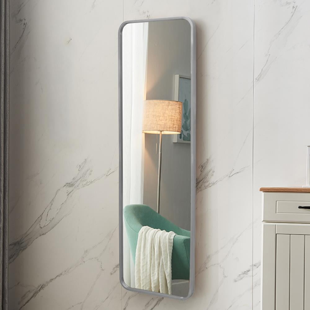 Artisasset 64.5" Wrought Iron Rounded Frame Full Length Mirror With