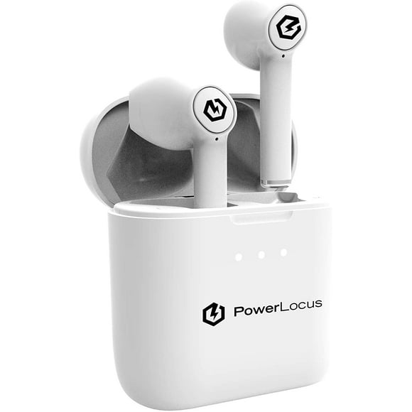 PowerLocus Écouteurs Sans Fil Véritables Écouteurs Sans Fil, Écouteurs Sans Fil, Écouteurs Bluetooth Intra-Auriculaires avec Stéréo HD,