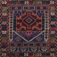thumbnail image 1 of Ahgly Company Machine Washable Indoor Square Traditional Dark Scarlet Red Area Rugs, 4' Square, 1 of 7