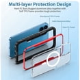 thumbnail image 4 of Dteck Transparent Back Case for iPhone 15 Pro,Magnetic Metal Bumper Case Compatible with Mag-Safe Shockproof Rubber Clear PC Cover,Red, 4 of 8