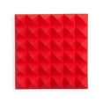 thumbnail image 2 of Gator GFW-ACPNL1212P Acoustic Foam Pyramid Panels 2"x12"x12" 4-Pack Red, 2 of 5